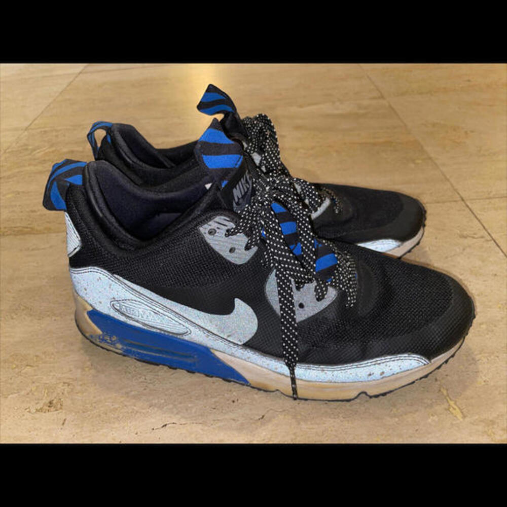 Nike Men's 616314 003 Air Max 90‎ Sneaker Boot NS Black Blue Size 9.5